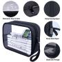Gelory Pencil Stationery Bag for Office Colleague Adult Teen Student, Clear Zipper Pencil Pouch Transparent Pen Pouch