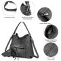 LOVEVOOK 2022 Vegan Faux Leather women Crossbody Shoulder bags large casual tote concealed carry gun holster purses and handbags