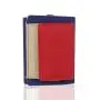 Custom canvas wallet fabric slim bifold travel wallet rfid blocking canvas short wallet