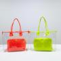 keymay 90%&80%&70% clear High quality Custom outdoor Children clear pvc shoulder bag with pvc cosmetic