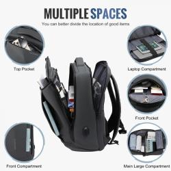 LOVEVOOK 2022 wholesale custom Waterproof Tech Backpack with USB for men college Business travel 15.6 17inch laptop backpacks