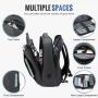 LOVEVOOK 2022 wholesale custom Waterproof Tech Backpack with USB for men college Business travel 15.6 17inch laptop backpacks