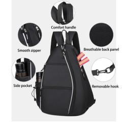 ZF325 New Simple Tennis Bag Large Capacity Handheld Shoulder Crossbody Bag Badminton Racket Bag Oxford Cloth Waterproof