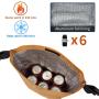 Custom Print Logo Brown Reusable Insulated Food Thermal  Aluminum Foil Dupont Tyvek Kraft Paper Lunch Cooler Bag With Handle