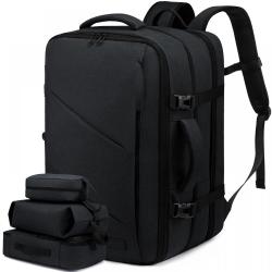 Waterproof 15.6 17 18 inch Men Women Laptop Backpacks Bags with 3 Packing Cubes Large Capacity 40L 50L Travel Backpacks Carry on