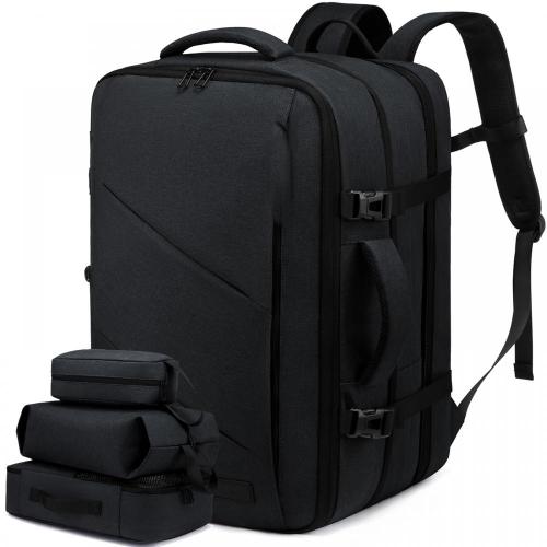 Waterproof 15.6 17 18 inch Men Women Laptop Backpacks Bags with 3 Packing Cubes Large Capacity 40L 50L Travel Backpacks Carry on