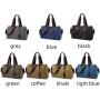 Casual Canvas Travel Handbag Satchel Messenger Bag for Men & Women Business Trip Shoulder bag Laptop Handbags book bag