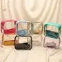 Keymay 2022 New Designer PVC Bag Bridesmaid Gift Transparent Bag for Summer Body Messenger Detachable Strap Shoulder Bag Women