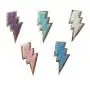 New Design Chenille Patches embroidery New Arrival iron On Lightning Bolt Iron On Patch