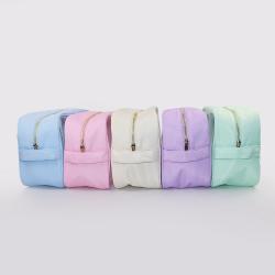 Keymay Stock 6 Colors Wholesale Women Cosmetic PVC Makeup Bag Zipper Travel Waterproof Clear Toiletry Bag