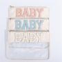 Keymay Custom Letter Clear Toiletry Bag Transparent Nylon Zipper Pouch Chenille Letter Patches Makeup Bag PVC Cosmetic Bag