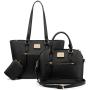 LOVEVOOK 2021 spring summer New Fashion pu leather Lady tote Handbag 3pcs bag set women's shoulder purse handbags