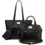 LOVEVOOK 2021 spring summer New Fashion pu leather Lady tote Handbag 3pcs bag set women's shoulder purse handbags