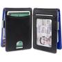 Minimalist Men's Money Clip Wallet Leather Clip Crad Holder RFID Mens Money Clips
