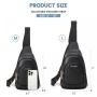 LOVEVOOK Wholesale Fashion Sling Shoulder Bags with Detachable Strap PU Leather Crossbody Chest Backpack Bag for Woman Ladies