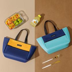 ZWY045 New Fashion Tote Student Worker Lunch Bag Oxford Insulated Thickened Lunch Bag Outdoor Leisure Picnic Travel Storage Bag