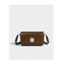Fashionable retro luxury fashion brown small square bag single shoulder crossbody underarm bag leather designer bags for ladies