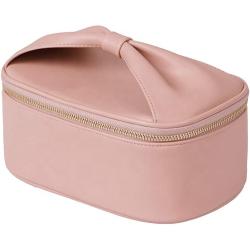 Compact Makeup PU Pouch Case Travel Accessories Organizer for Cosmetics Box Train Organizer Bag with Handle Strap