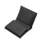 Bifold type aluminium metal case leather card holder