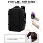 LOVEVOOK Carry on Backpack Flight Approved with 3 Packing Cubes laptop travel backpack bag with usb duffel bags for men women
