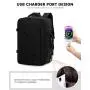 LOVEVOOK Carry on Backpack Flight Approved with 3 Packing Cubes laptop travel backpack bag with usb duffel bags for men women