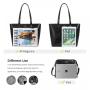 LOVEVOOK wholesale OEM ODM Custom Logo PU Leather Tote 3 pcs Bags Set Purse and Handbags Women Ladies Hand Bags