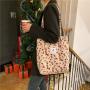 Wholesale Canvas Women Handbags Lock Button Large Capacity Shoulder Bags For Students Shopping Bags Fashion Hotsale