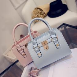 New Korean Fashion Women's Bag Taschen Round Lock Texture Shaped Bag Single Shoulder Handbag  bolsas para mujer