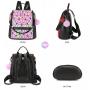 LOVEVOOK fashion cute school bags custom geometric backpacks large unisex travel women bags ladies backpacks