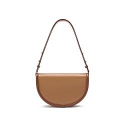 OME ODM Custom Fashionable Ladies Handbags Smooth Leather Crossbody Bag Luxury Women Saddle Shoulder Bags