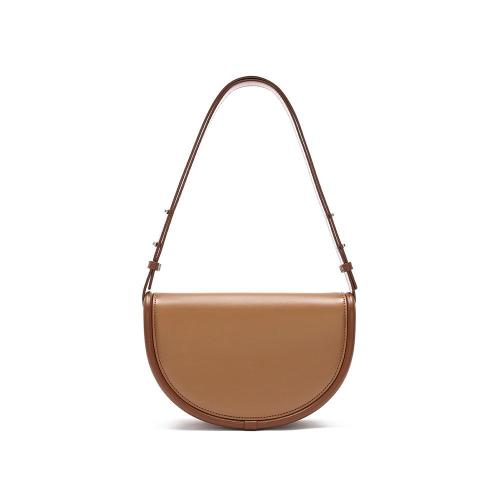 OME ODM Custom Fashionable Ladies Handbags Smooth Leather Crossbody Bag Luxury Women Saddle Shoulder Bags