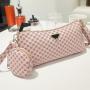 High quality printed armpit bag two sets of 2024 new korean women's shoulder bags mobile phone bag