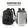 LOVEVOOK PU Business Work Backpack Waterproof Bookbag with Laptop Compartment CarryOn Backpack Travel Hiking Backpacks Unisex