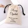 Custom Logo Printed Natural Muslin Packaging Bag Drawstring Organic Wedding Christmas Party Gift Storage Cotton Pouch