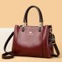 High Quality Soft Leather Handbag Women's Shoulder Crossbody Bag Custom Logo Messenger Bag Large Capacity Tote Bag for Women