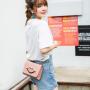 2024 New Women's Small Mobile Phone Bags Casual Square Bags Single Shoulder Crossbody Bag Red Lips Chain