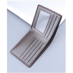 OEW200 Custom Logo New Card Holder Simple Wallet Men Leather Wallets 6 Card Slots Small ID Credit Card Holder