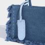 Wholesale Special Design Denim Fabric Shoulder Bags For Ladies Customized Brand Logo Womens Crossbody Bags With Tassels