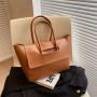 Women's tote bag new high-end feel portable versatile retro large bag