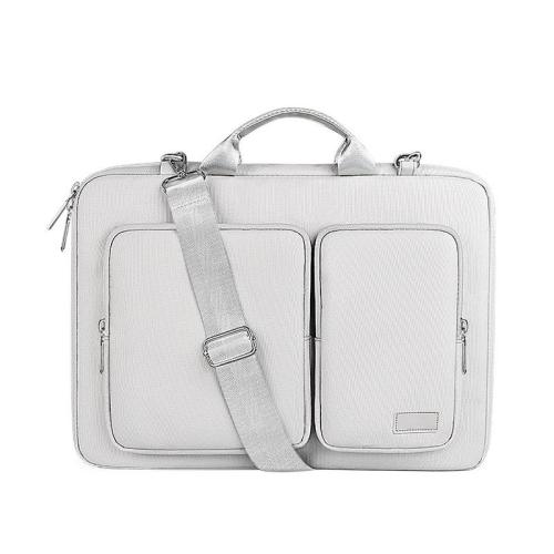 HR739 Laptop Handbag Large Front Pocket Storage Accessories Polyester Protective Briefcase Lint Business Office Document Bag