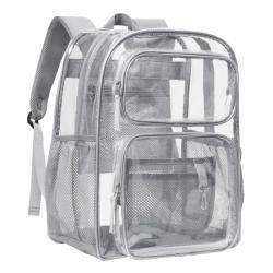 ZR896 Transparent Backpack PVC Universal Fashion Waterproof Student Laptop Bag High Quality Schoolbag Clear Backpack Travel
