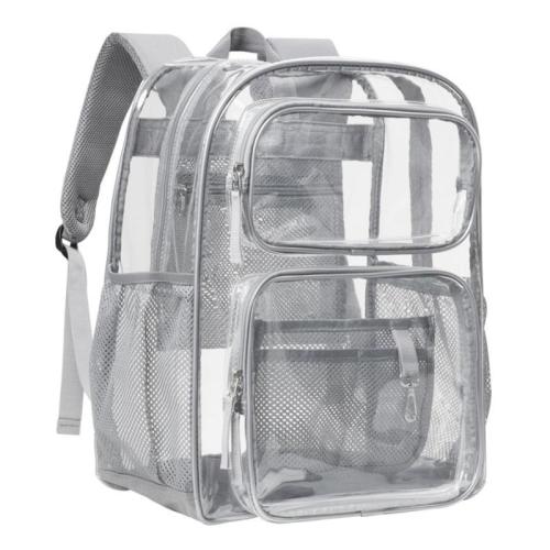 ZR896 Transparent Backpack PVC Universal Fashion Waterproof Student Laptop Bag High Quality Schoolbag Clear Backpack Travel