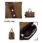 High Quality Trolley travel bag men's luggage large capacity waterproof yoga fitness bag wheeled canvas travel duffle  bag