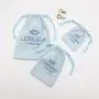 Custom Logo Printed Jewelry Cotton Pouch Small Cosmetic Gift Storage Muslin Packaging Drawstring Cotton Bag