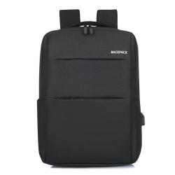 Unisex Multifunction Laptop Backpack Large Capacity Waterproof Travel Bag Students Leisure Geometric Pattern Polyester Lining