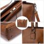 LOVEVOOK 13.3 inch PU vintage Tote Bags Top-Handle Purse Ladies Handbag Elegant Designer Shoulder Bag ladies laptop handbags