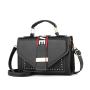 Summer Woman Monogrammed Plain Color PU Woven Straw Handbags