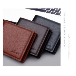 Customs Wallet with Zipper Closure luxury Men's PU and Polyester Lining Daily Use Card Holder Purse Leather Wallet