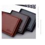 Customs Wallet with Zipper Closure luxury Men's PU and Polyester Lining Daily Use Card Holder Purse Leather Wallet