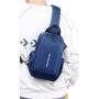 ZF089 New Fashion Crossbody Bag Men Oxford Cloth Leisure Travel Chest Bag Sports Waterproof Nylon Shoulder Bag